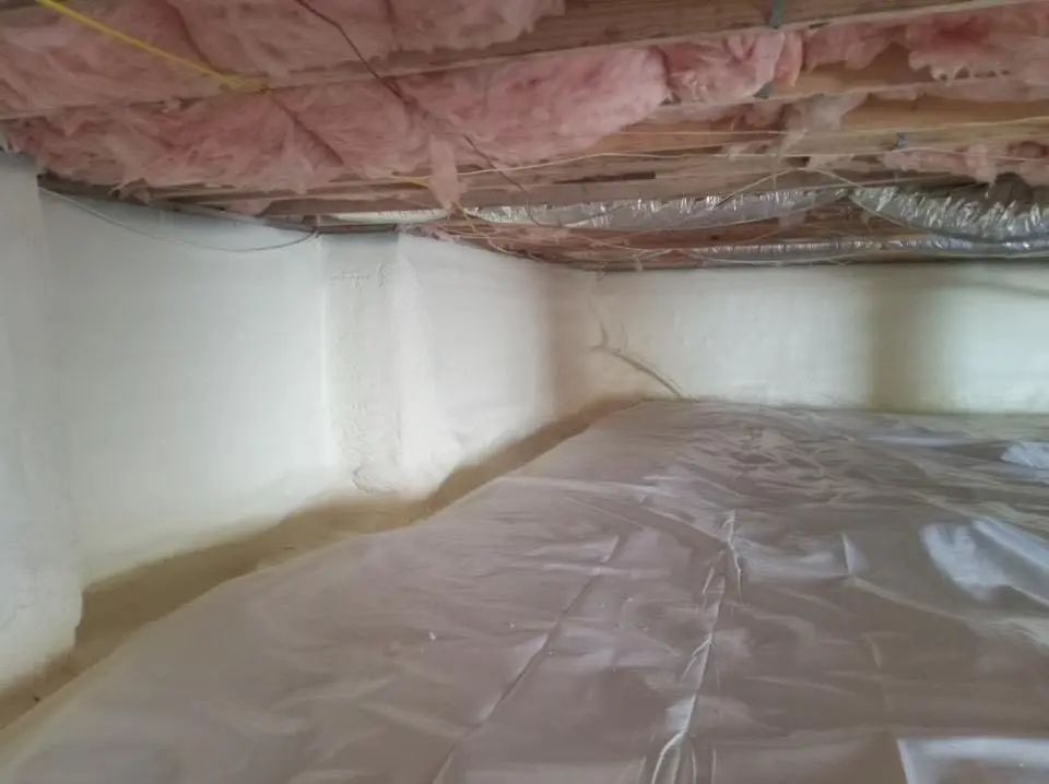 Crawl space encapsulation with closed-cell spray foam for Roof Maintenance in Pataskala